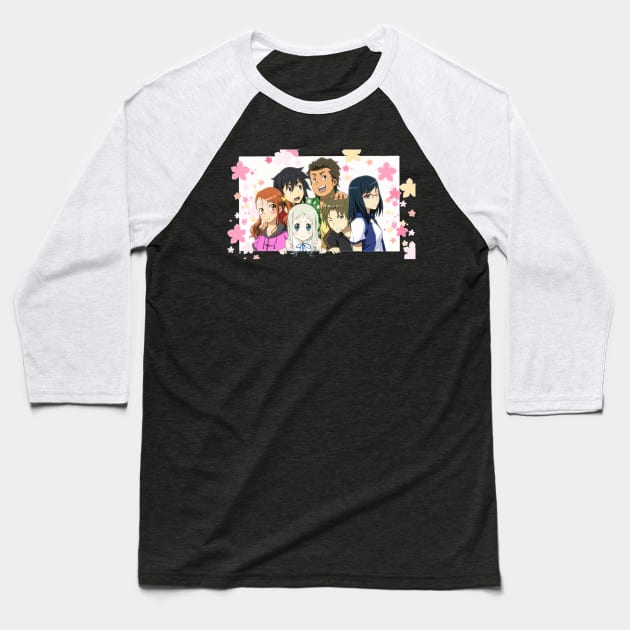 Anohana Menma Baseball T-Shirt by hony.white